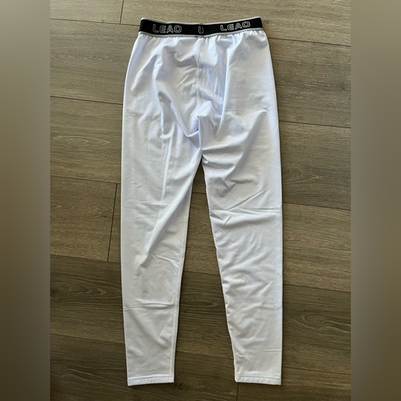 NWOT LEAO Youth Boys Compression Pants 3/4 Sports Active Tights - Picture 5 of 6